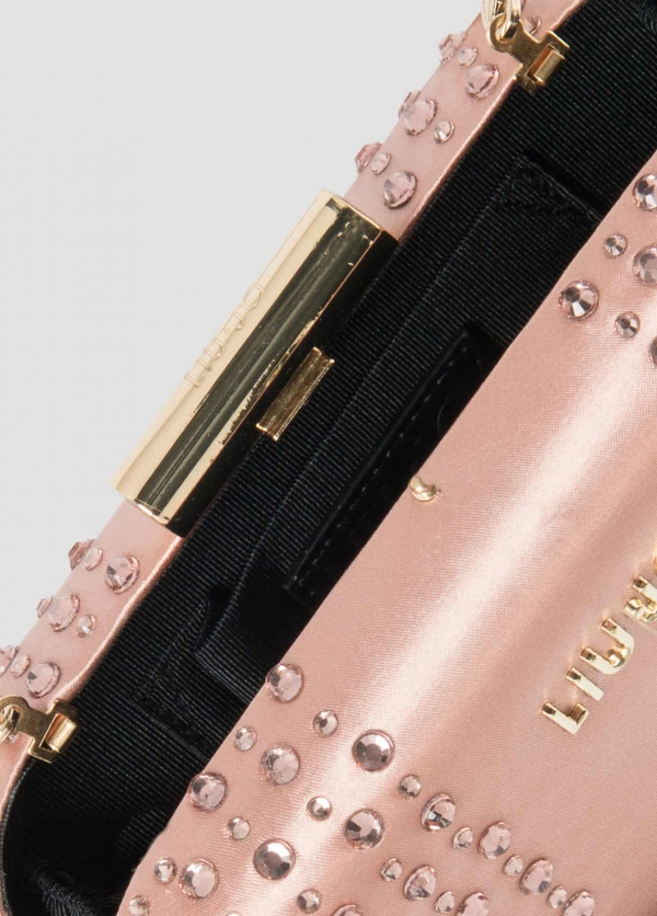 LIU JO Clutch Hollywood Abendtasche Cameo-rose-Rosa_Innen